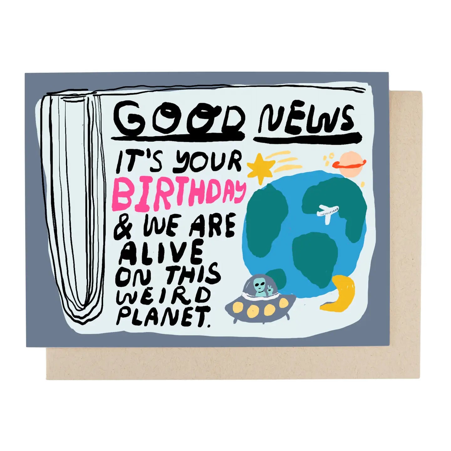 Good News Birthday Greeting Card