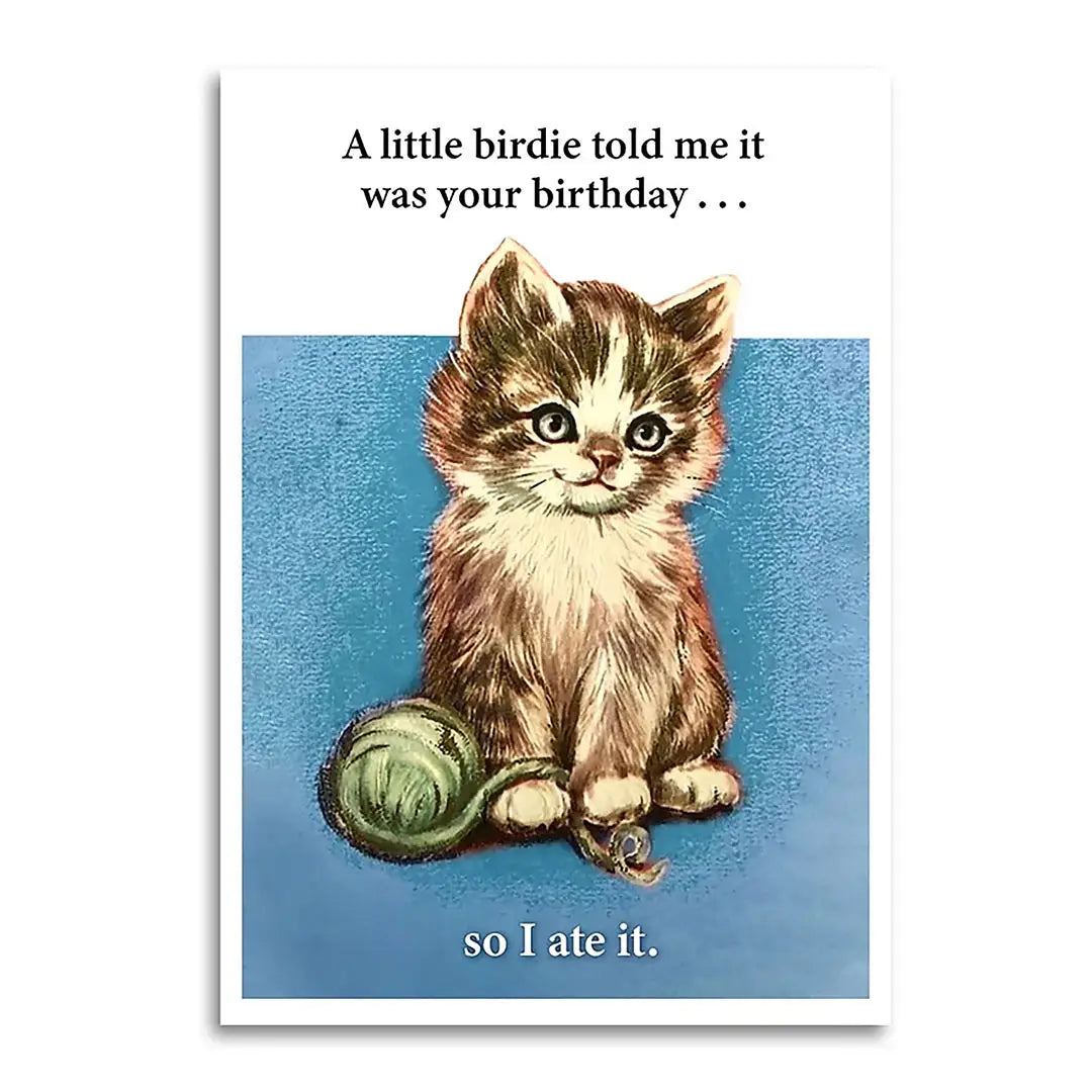 Little Birdie Told Me Birthday Greeting Card