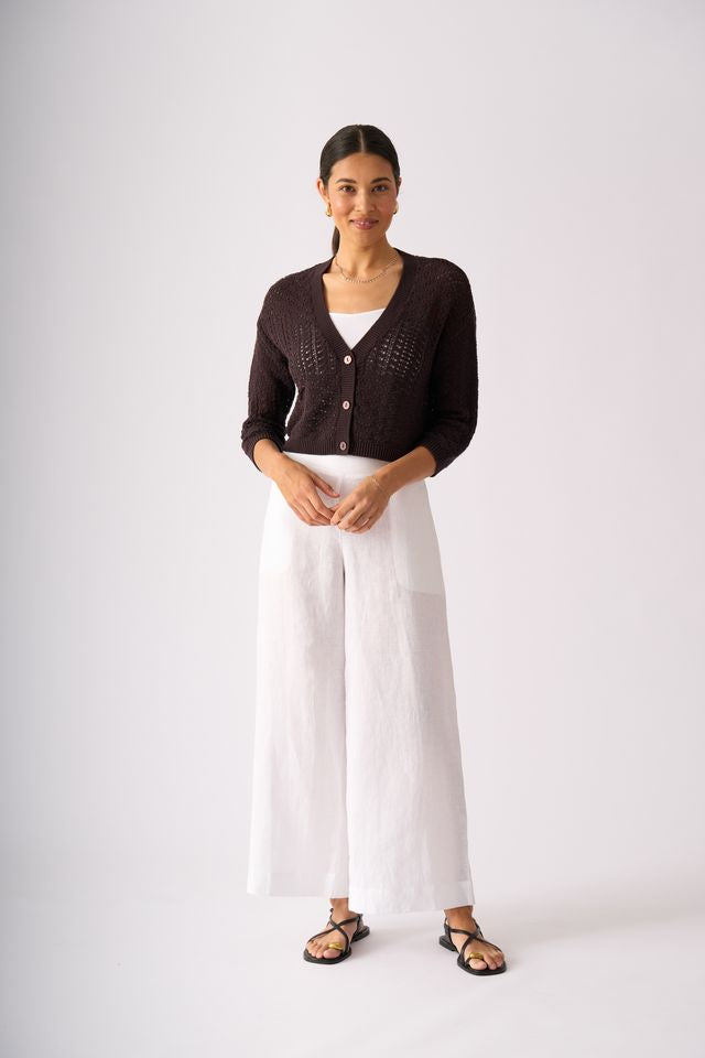 Hooked on You Cardigan - Sable