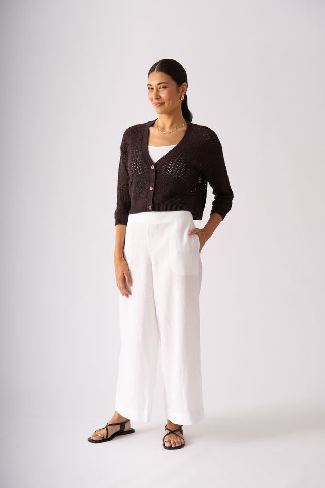 Hooked on You Cardigan - Sable