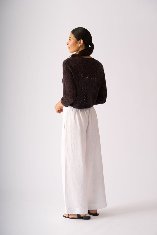 Hooked on You Cardigan - Sable