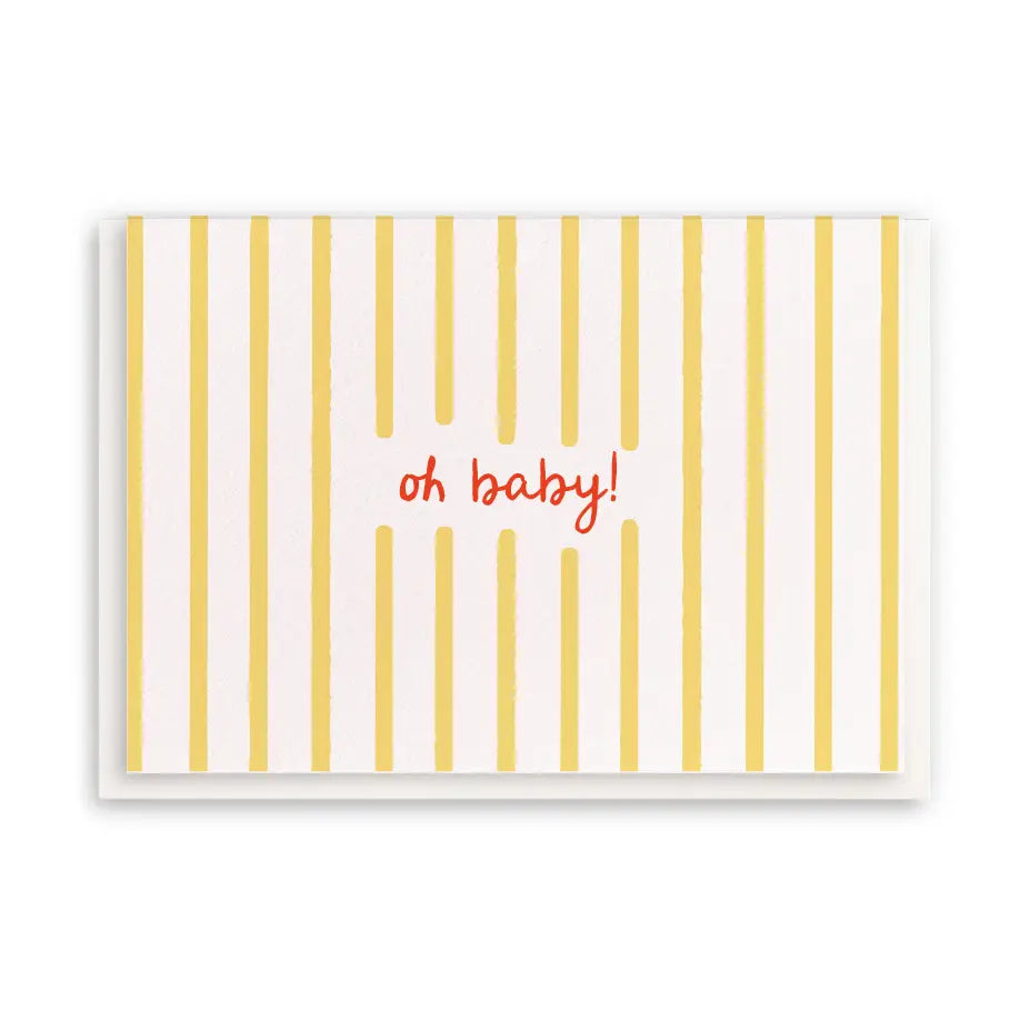 Baby Stripes Enclosure Greeting Card