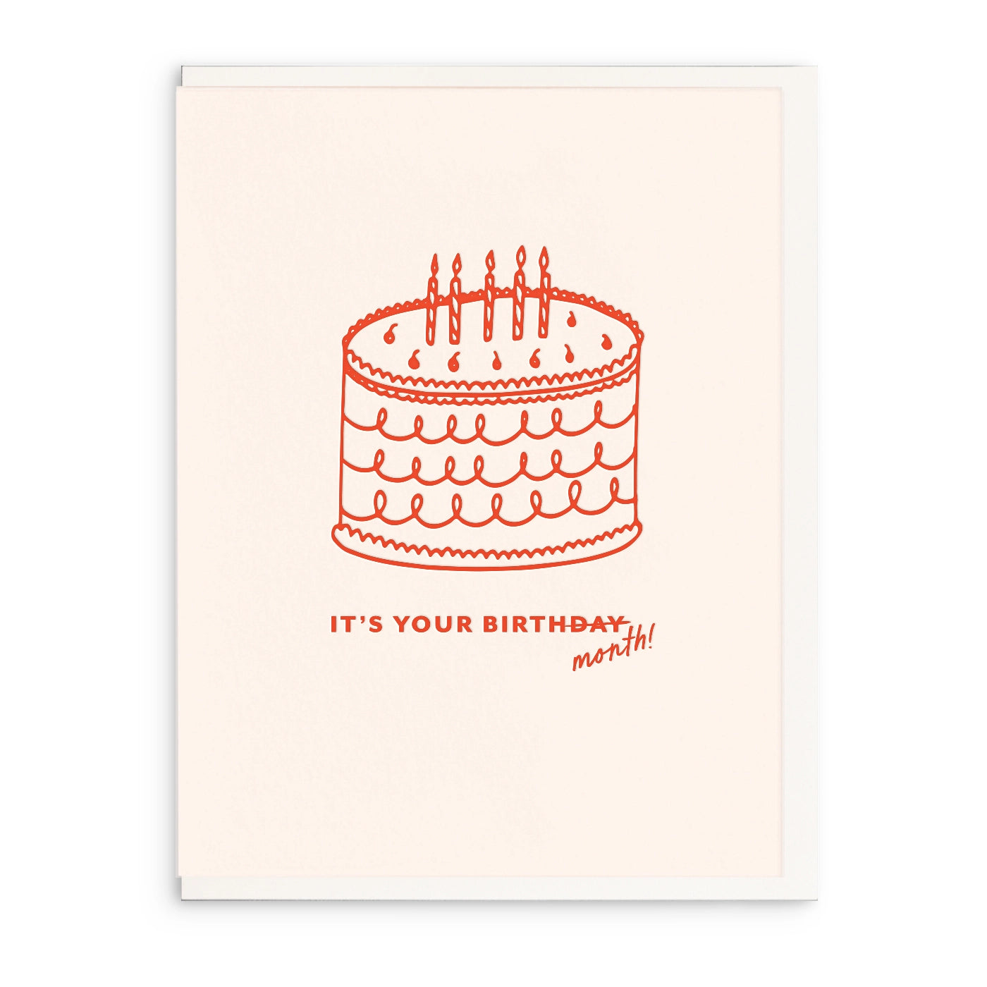 Birth Month Birthday Greeting Card