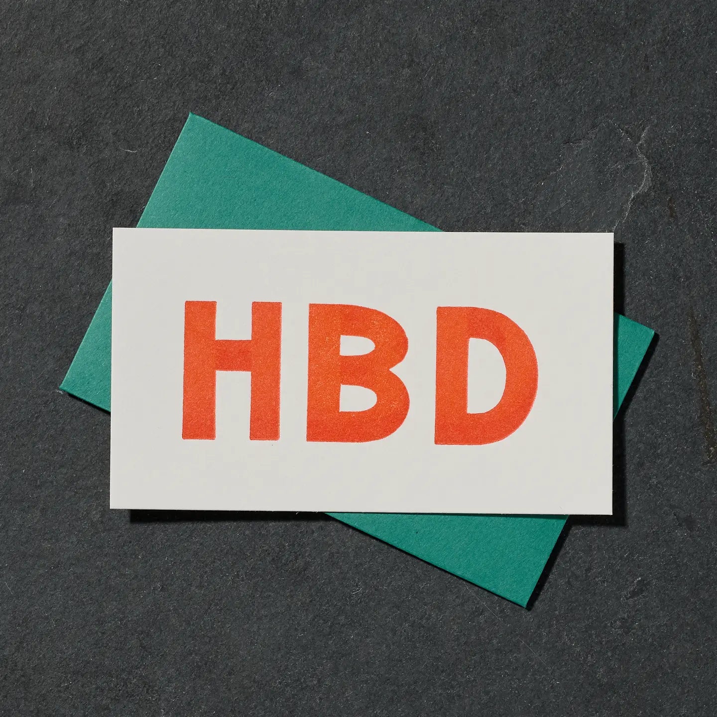 HBD Mini Birthday Greeting Card