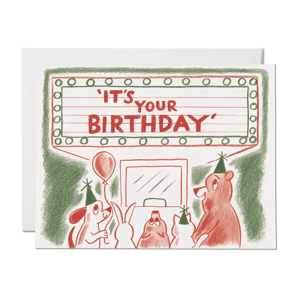 Marquee Birthday Greeting Card