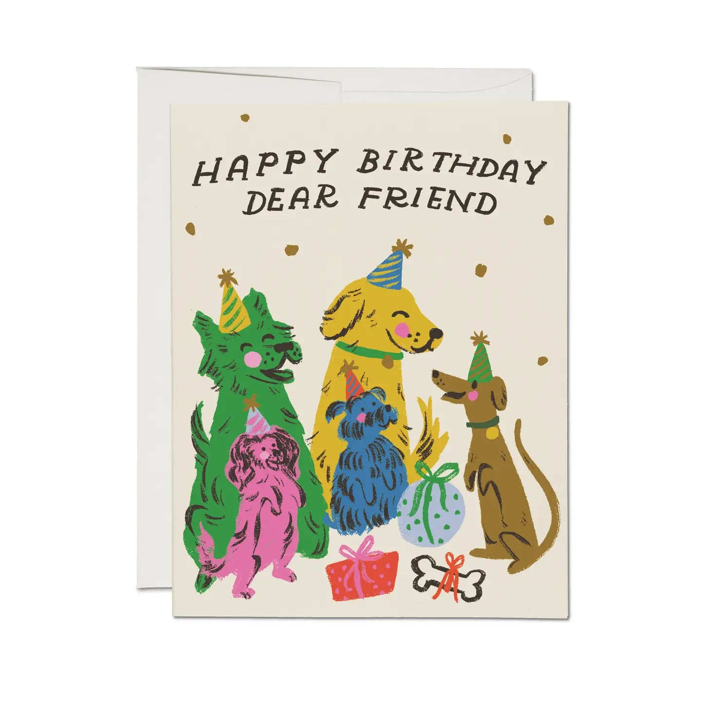 Puppy Party Birthday Greeting Card