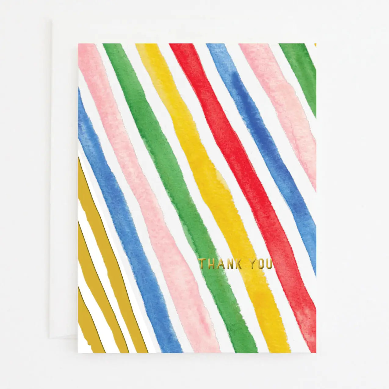 Summer Stripe Thank You Greeting Card