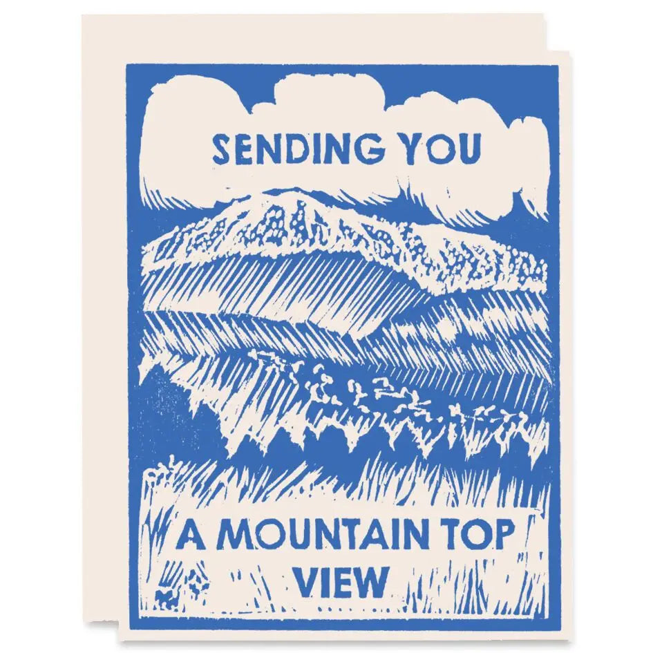 Mountain Top View Greeting Card