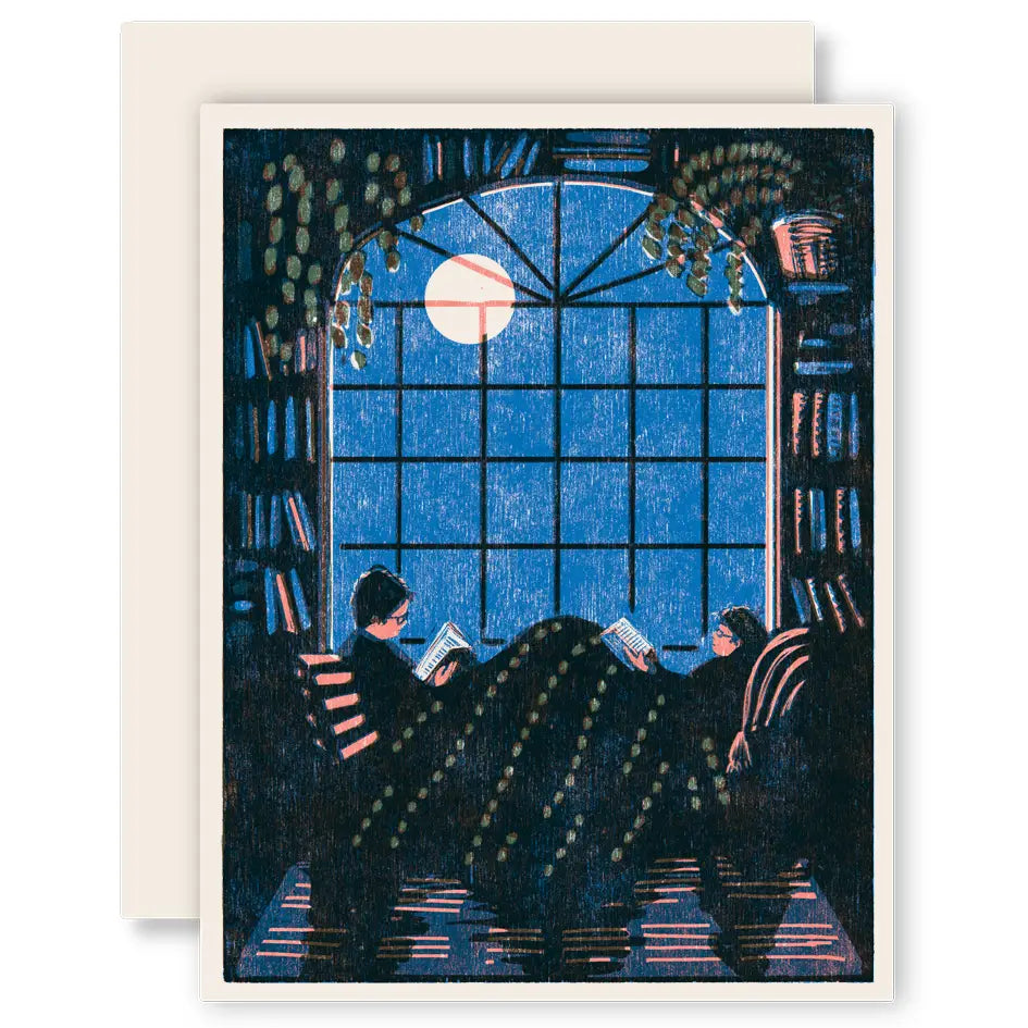 Reading Together Greeting Card