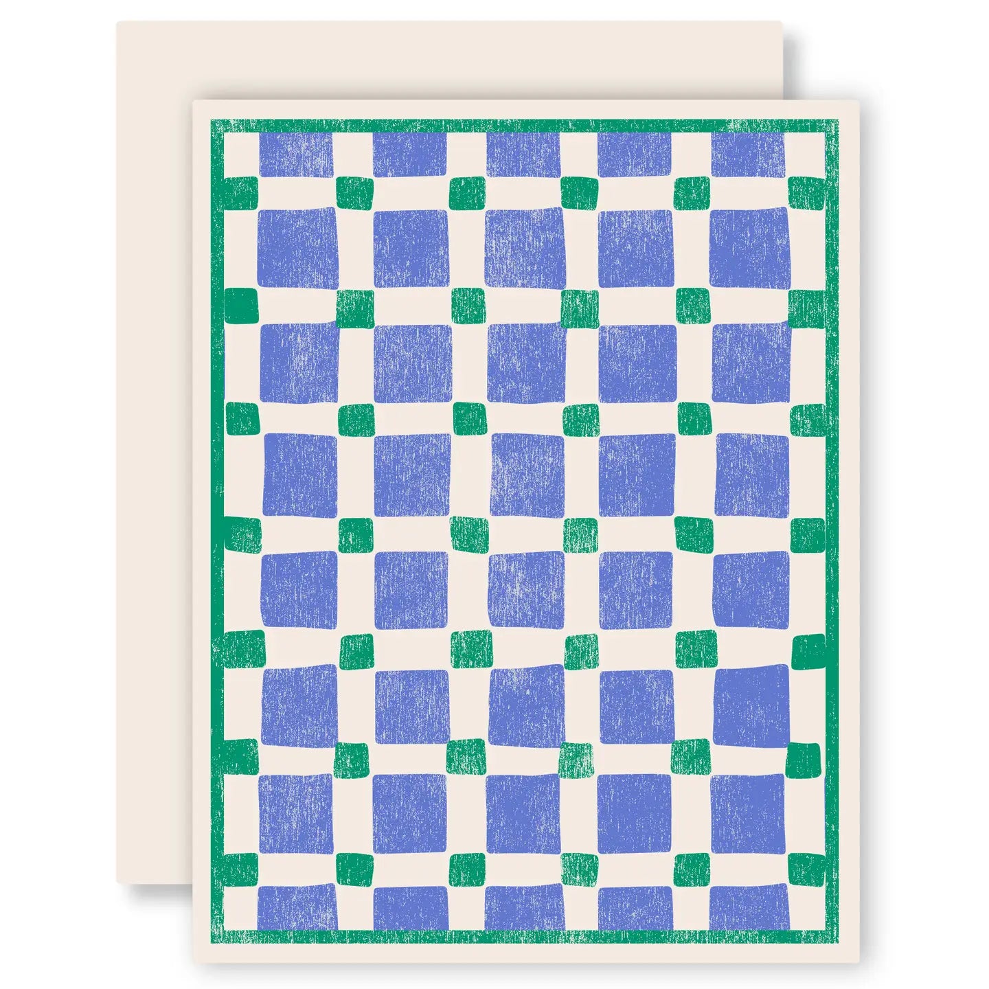 Squares on Squares Greeting Card