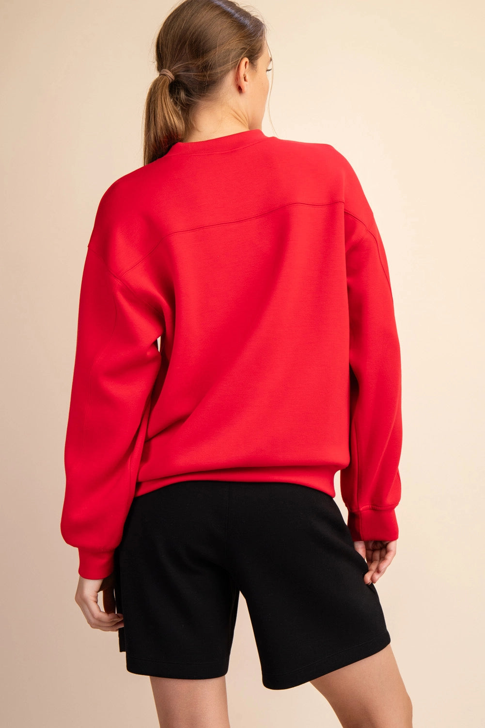 Crew Neck Sweatshirt - True Red