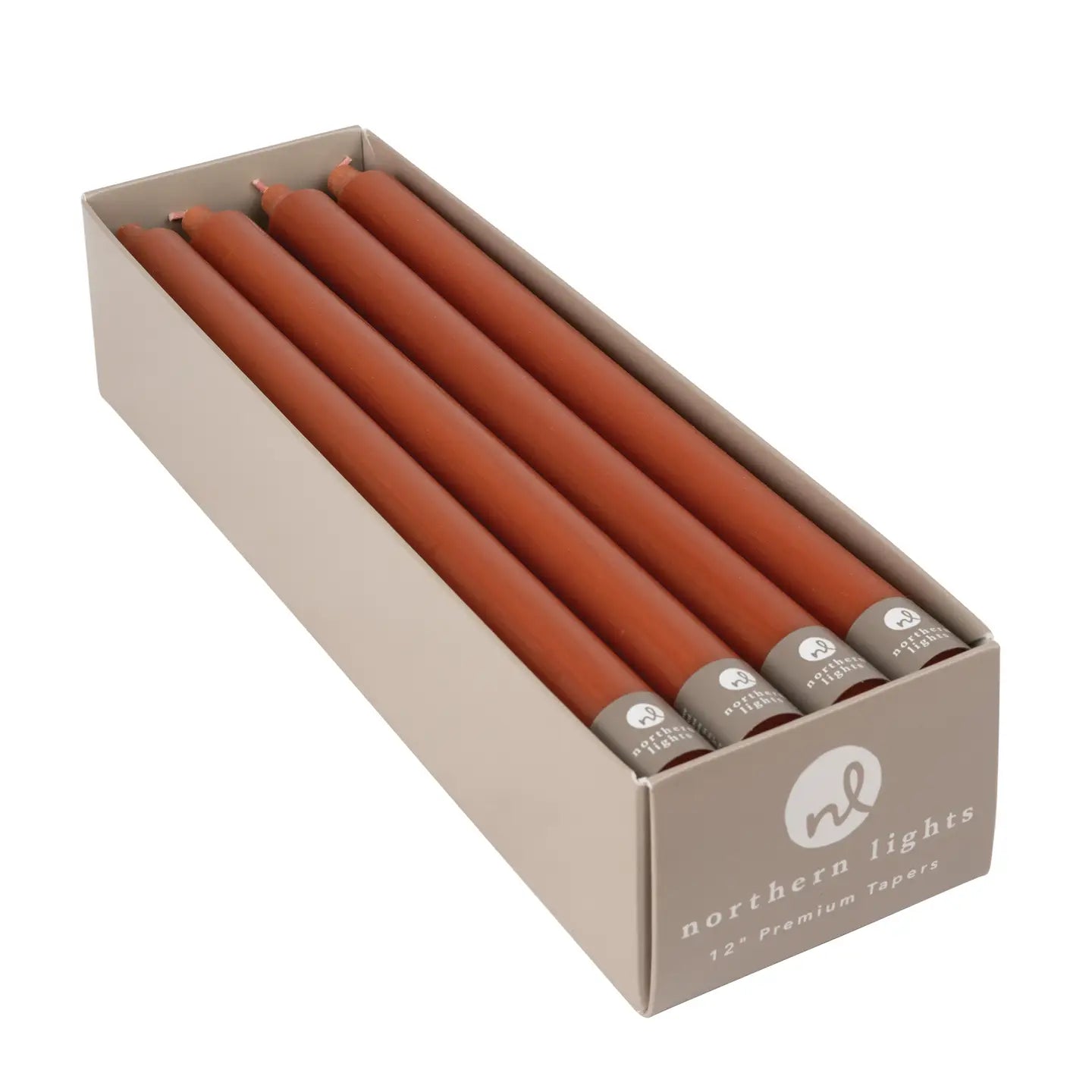 12 Inch Candle Tapers - Terra Cotta - Sold Separately