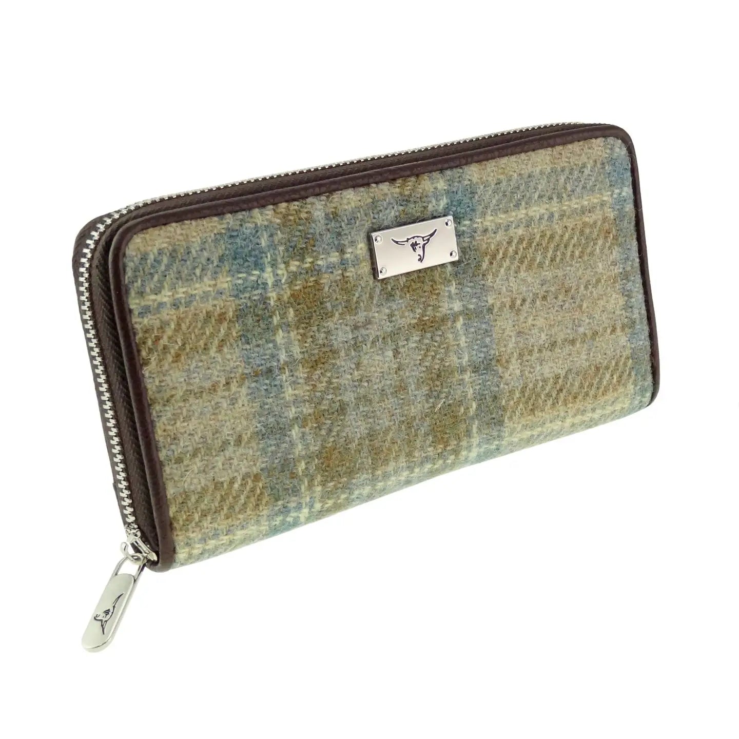 Harris Tweed Staffa Wallet - Beige Stewart Tartan