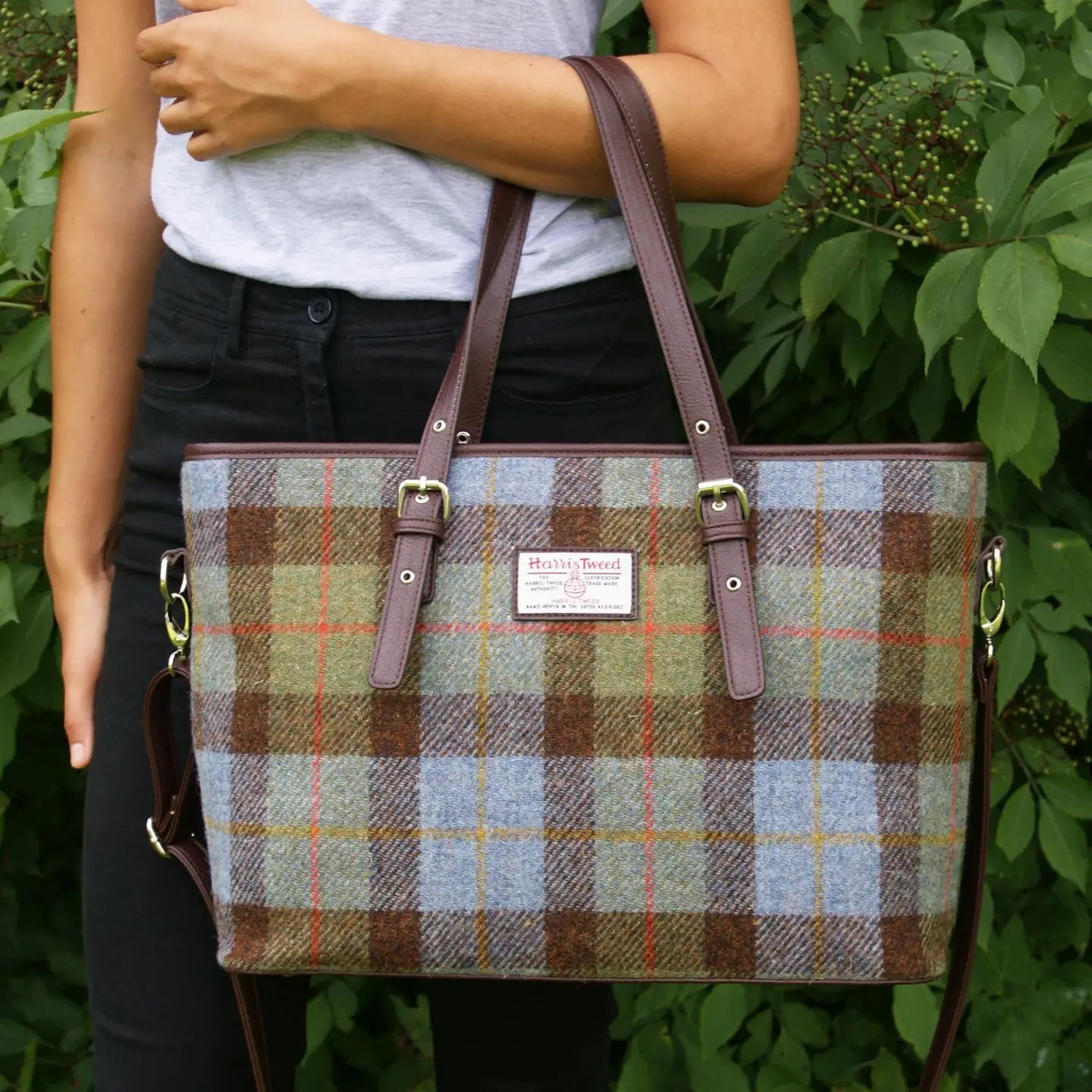 Harris Tweed Large Tote Bag - MacLeod Tartan