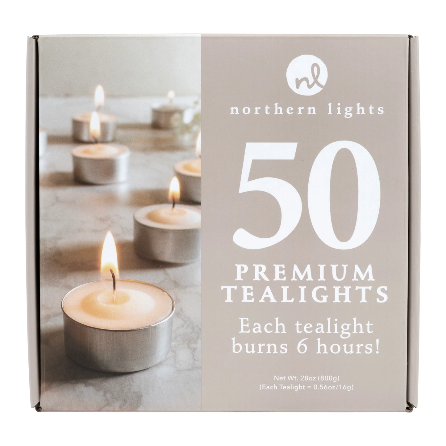 Unscented Tealights - Box of 50
