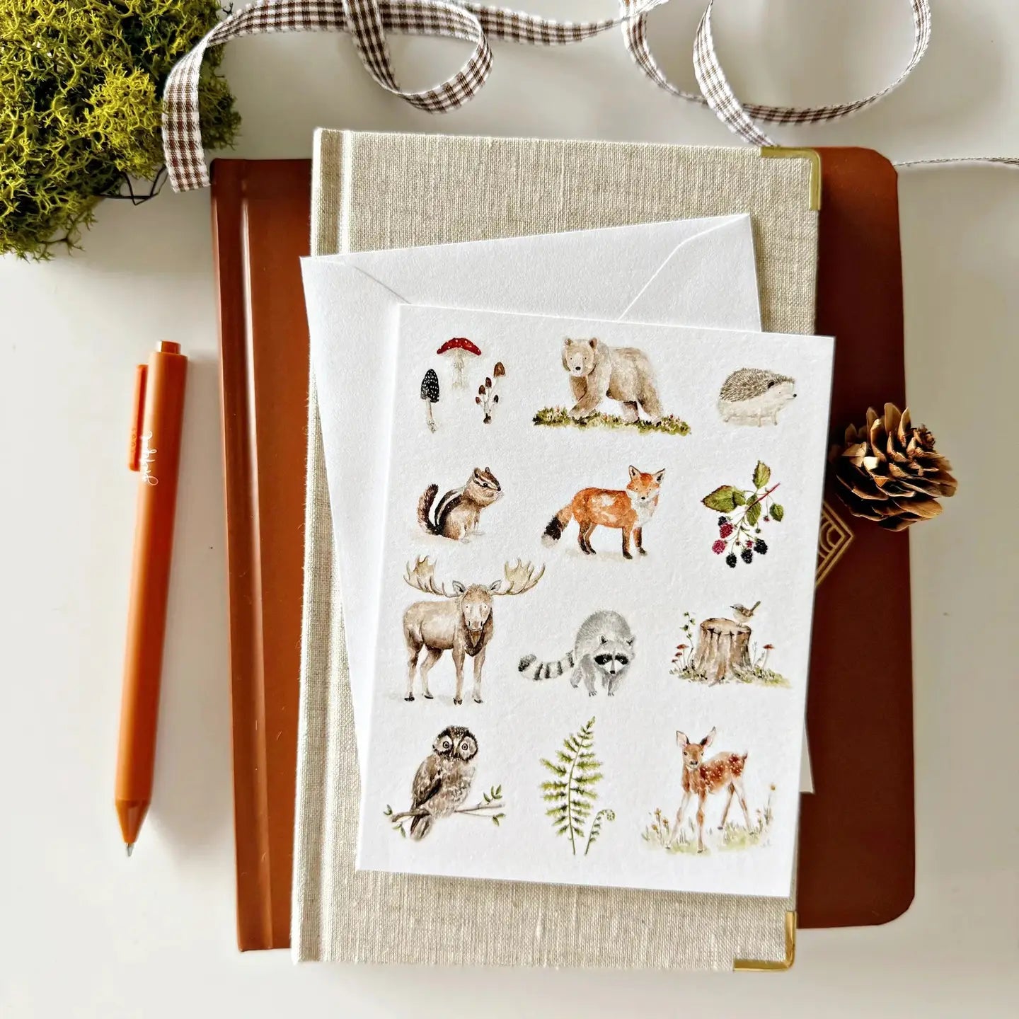 Woodland Animals Notecards - Set of 8