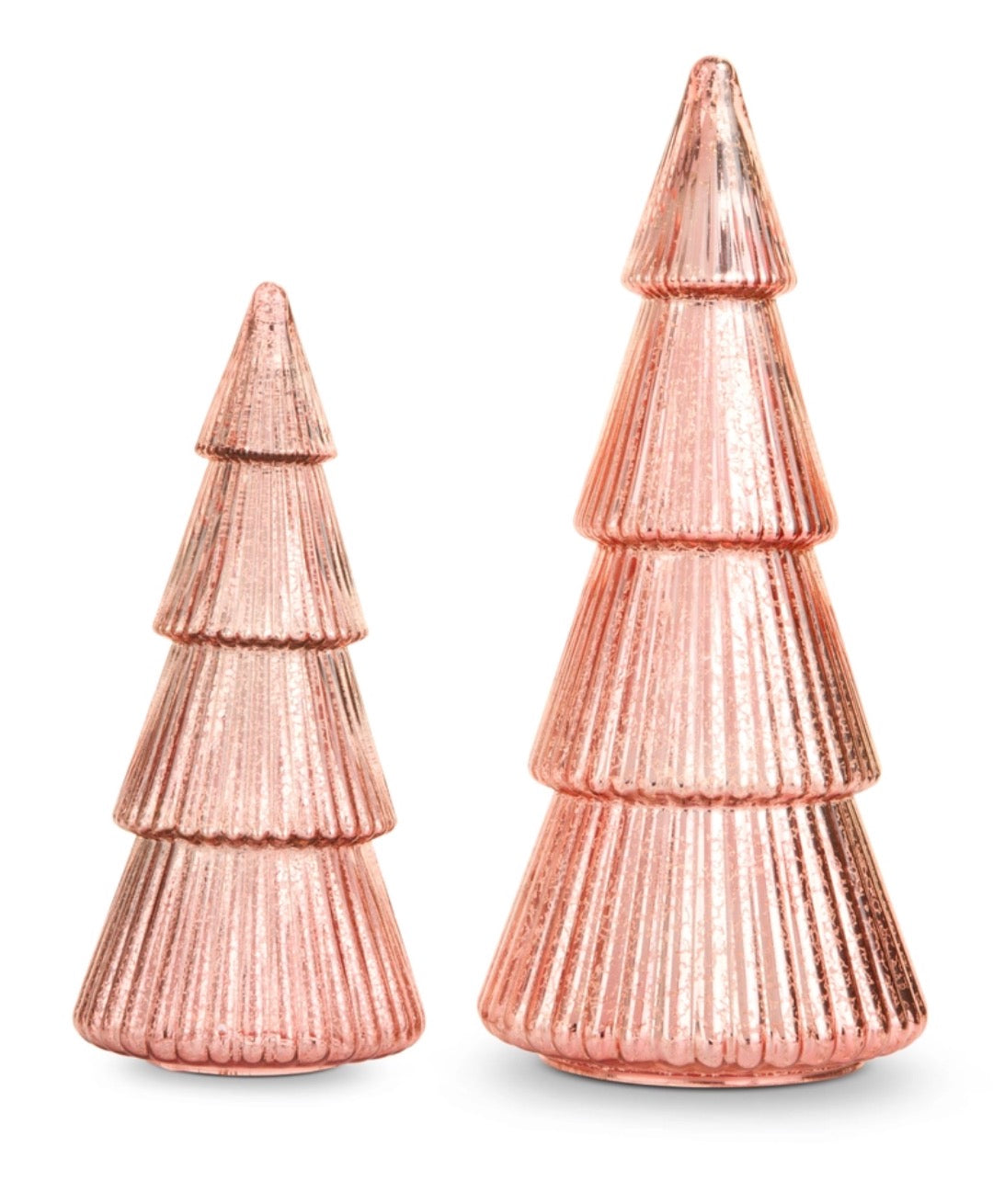 Pink Ribbed Holiday Tree - Large