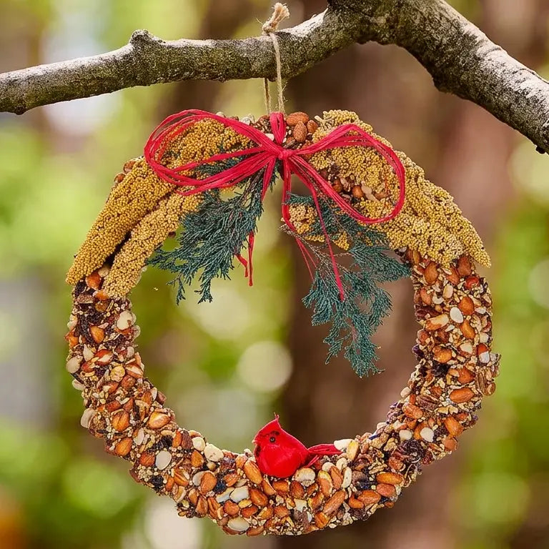 Rustic Bird Seed Wreath