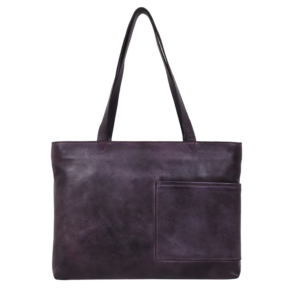 Noelle Tote - Eggplant