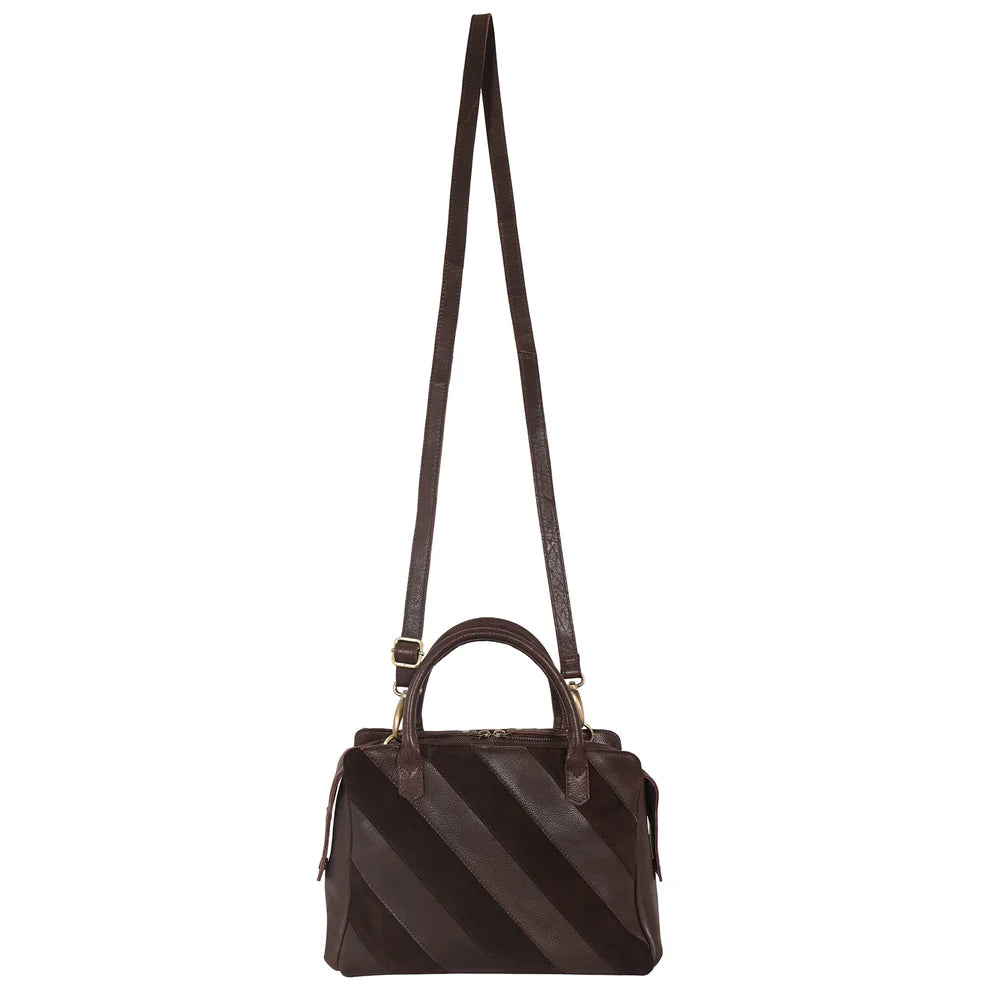 James Suede Crossbody Bag - Brown