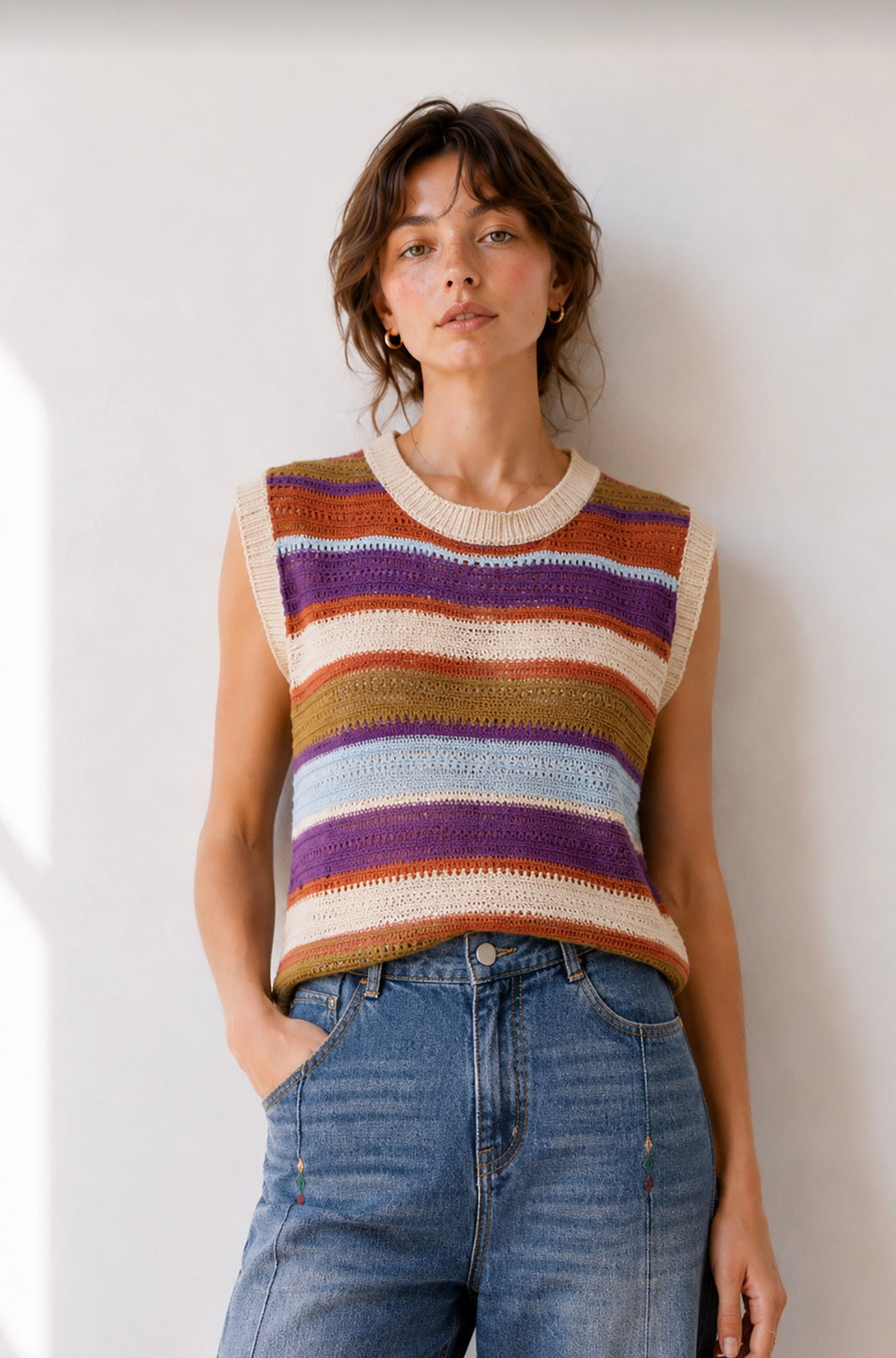 Knit Vest - Multi