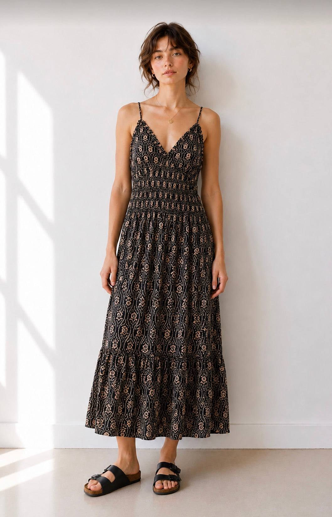Strappy Maxi Dress - Black