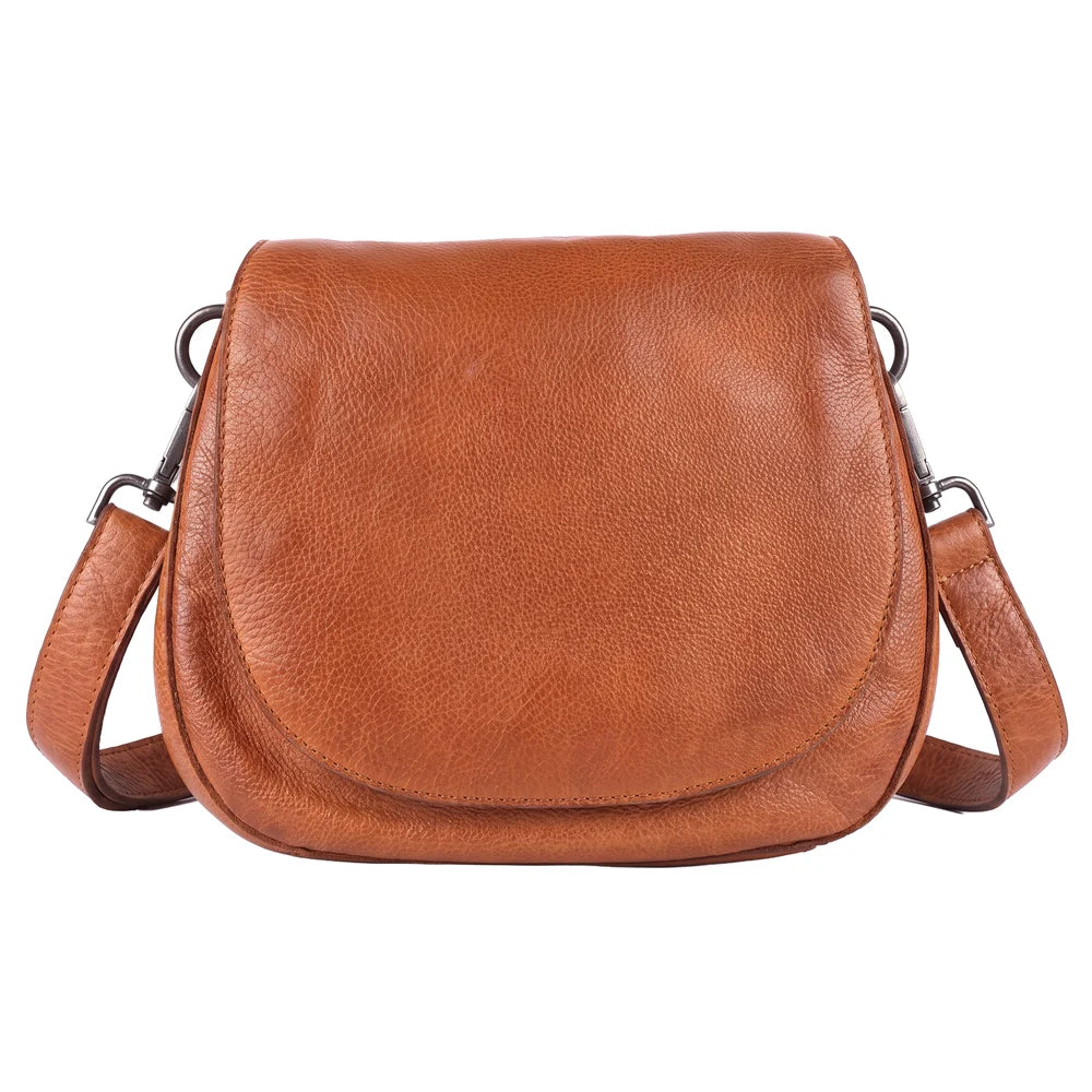 Ridge Crossbody Bag - Cognac
