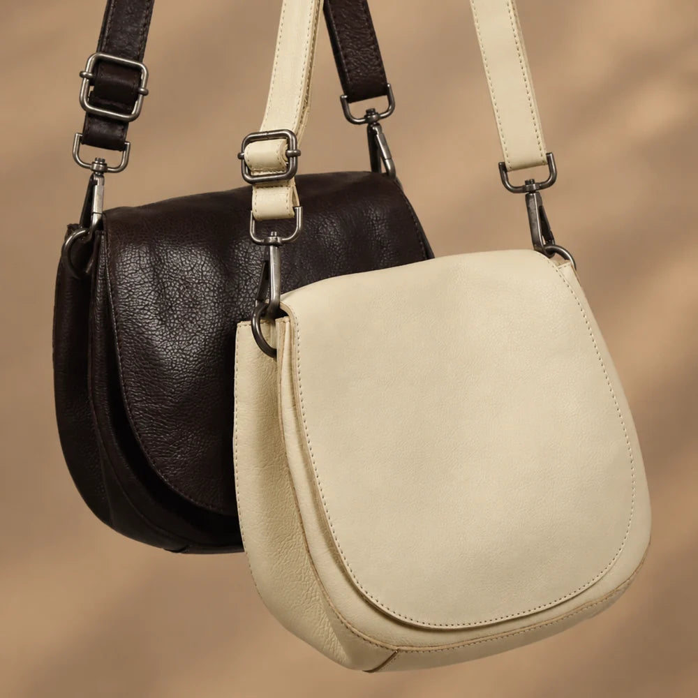 Ridge Crossbody Bag - Bone