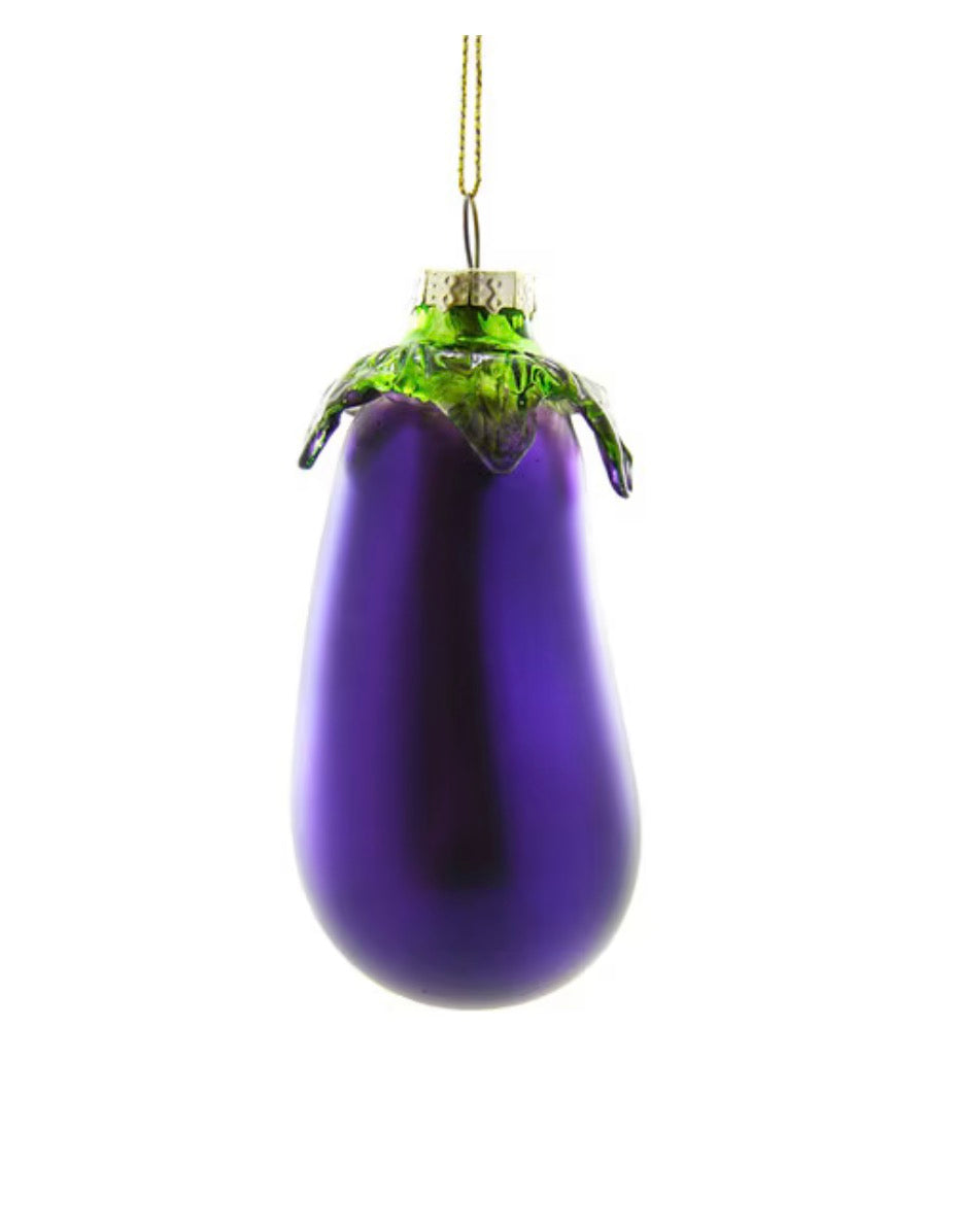 Eggplant Holiday Ornament