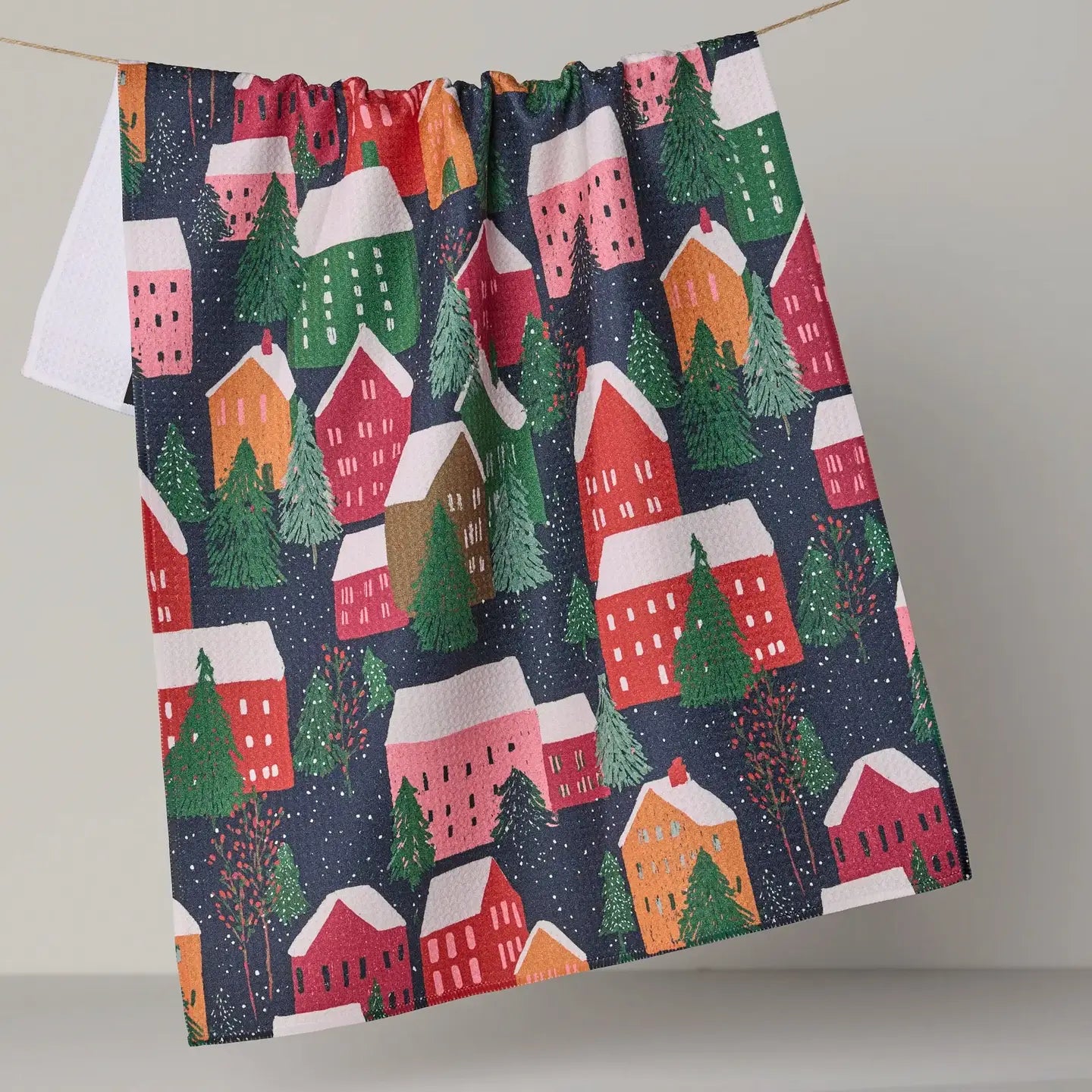 Alpine Village Tea Towel