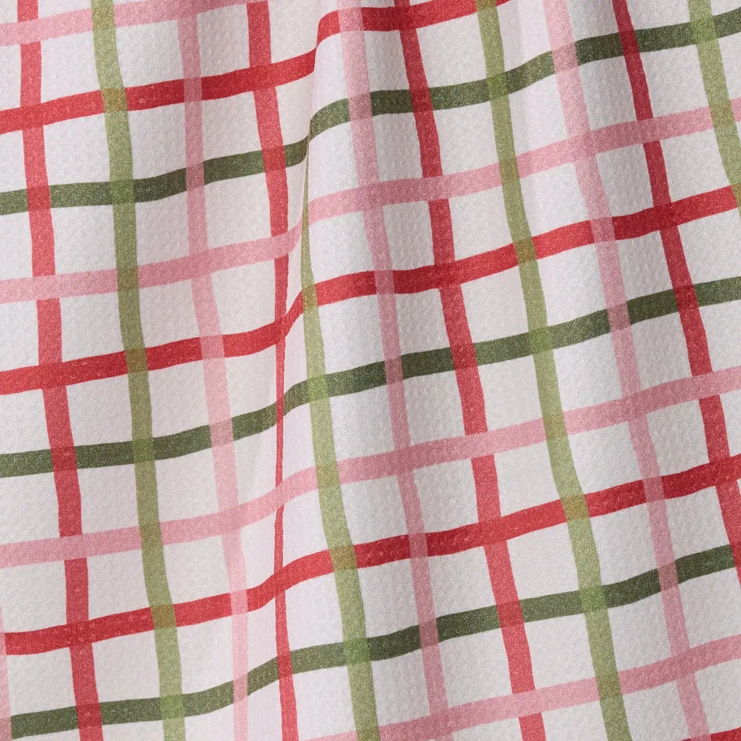 Festive Plaid Tea Towel