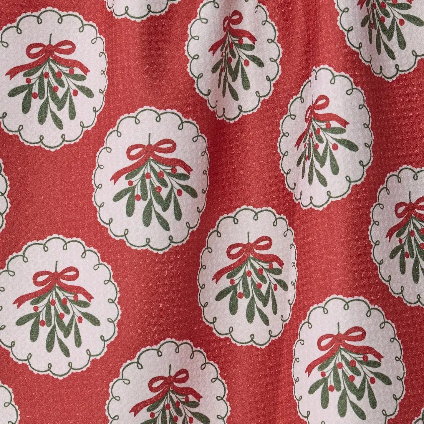 Merry Mistletoe Tea Towel