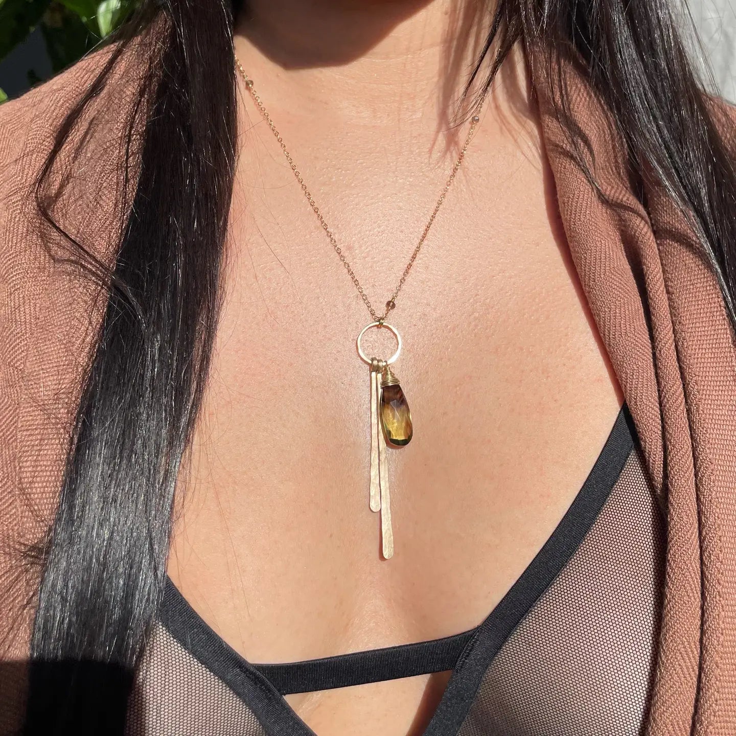 Lemon Quartz Necklace