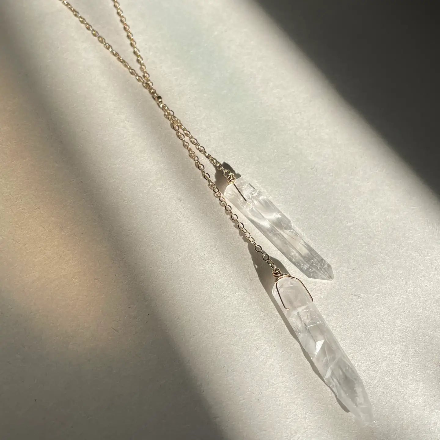Double Quartz Necklace
