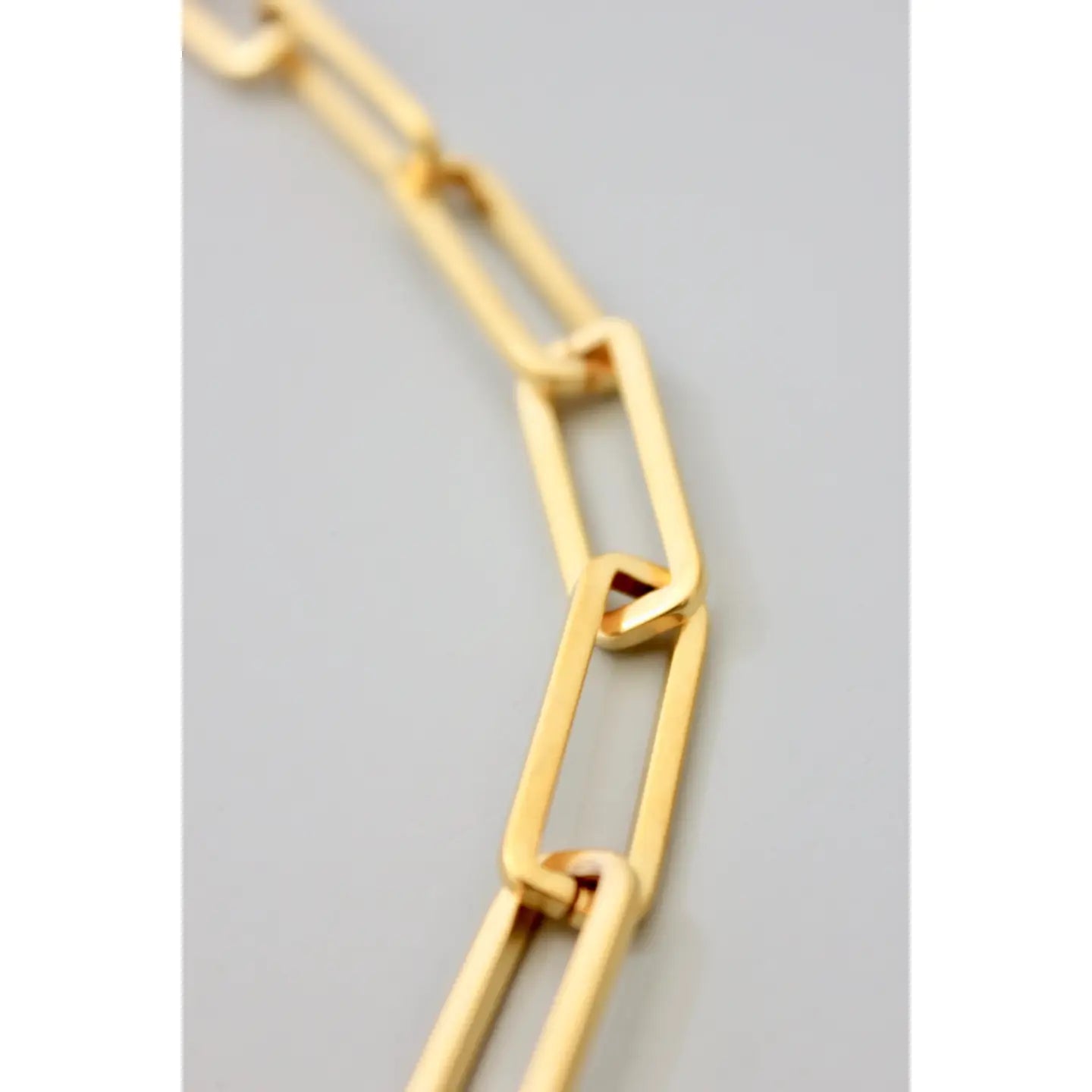 Gold Paperclip Chain Bracelet
