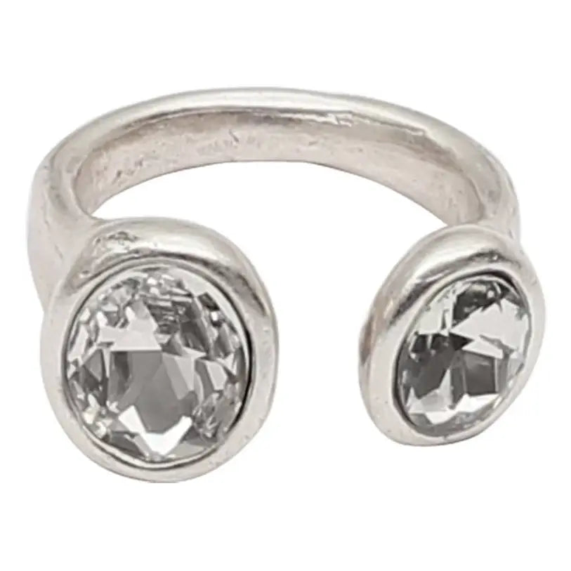 Adjustable Ring with Crystals