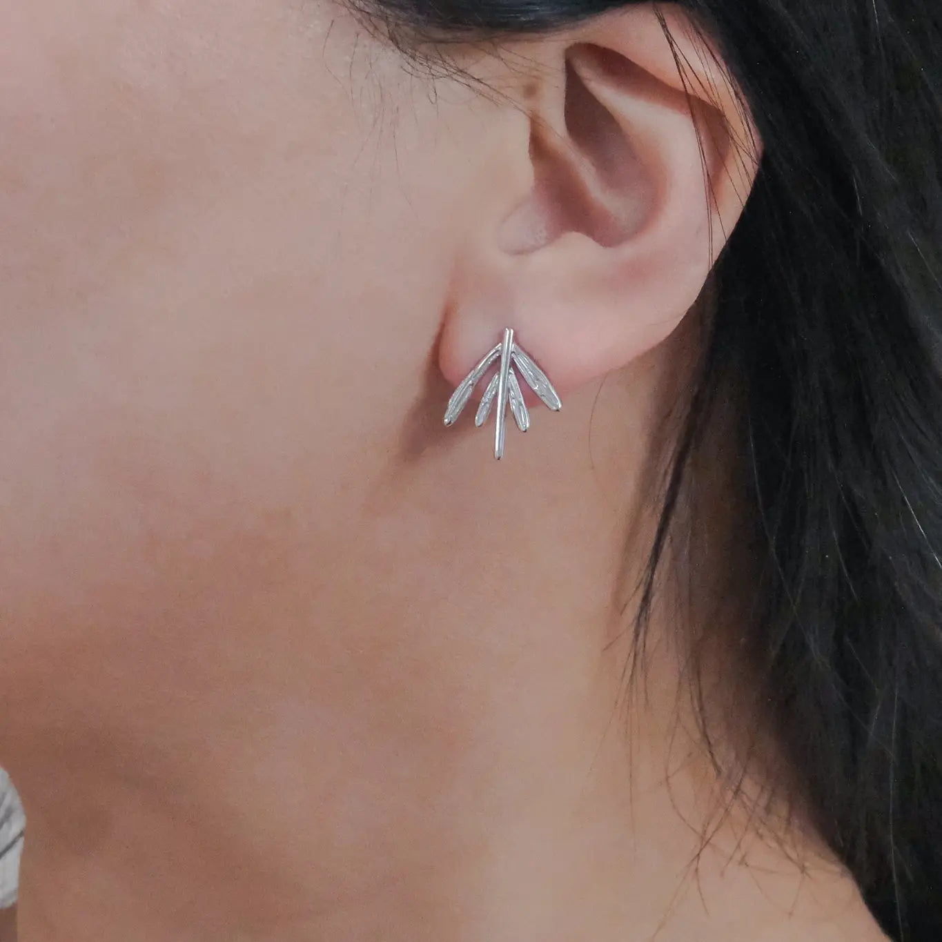 Silver Branch Earrings