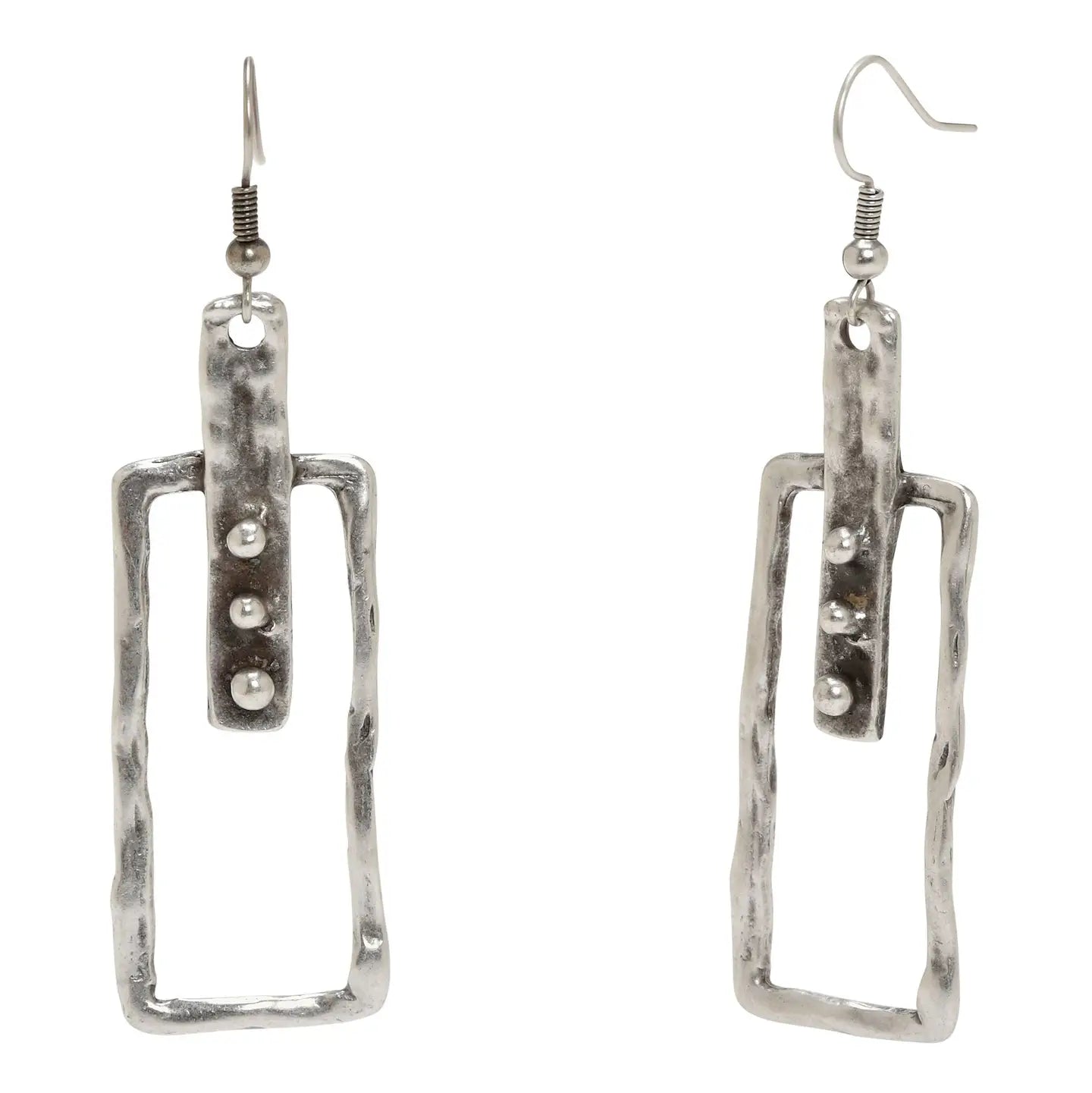 Rectangular Drop Earrings