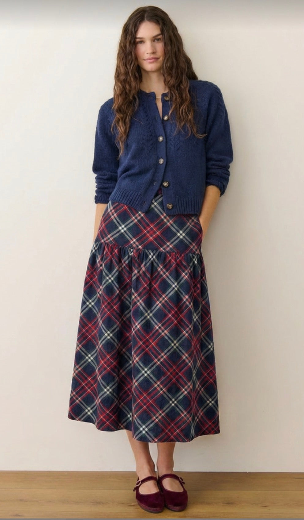 Gia Skirt - Multi Plaid