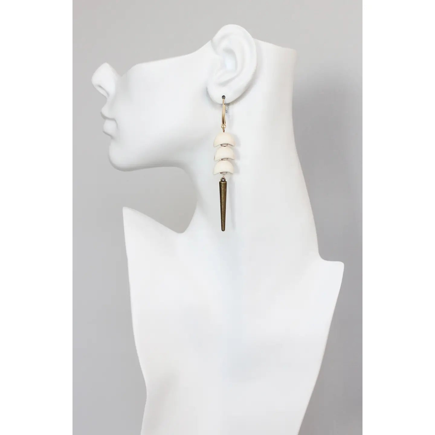 Stacked Crescent Spike Earrings