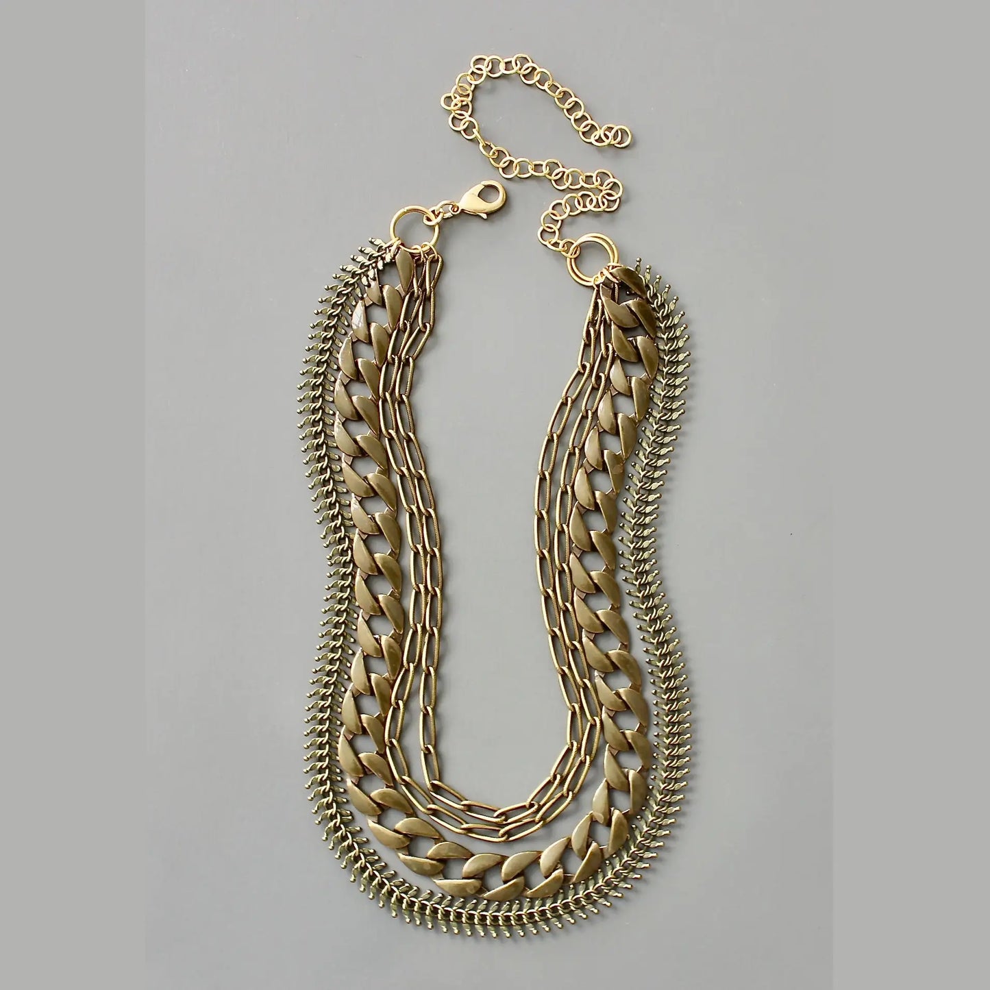 Multi Strand Chain Necklace