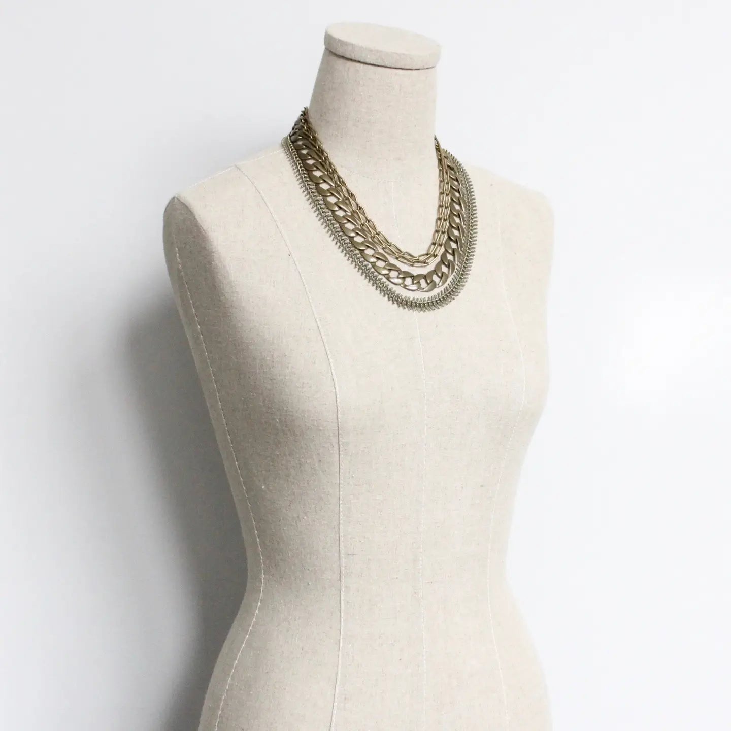 Multi Strand Chain Necklace
