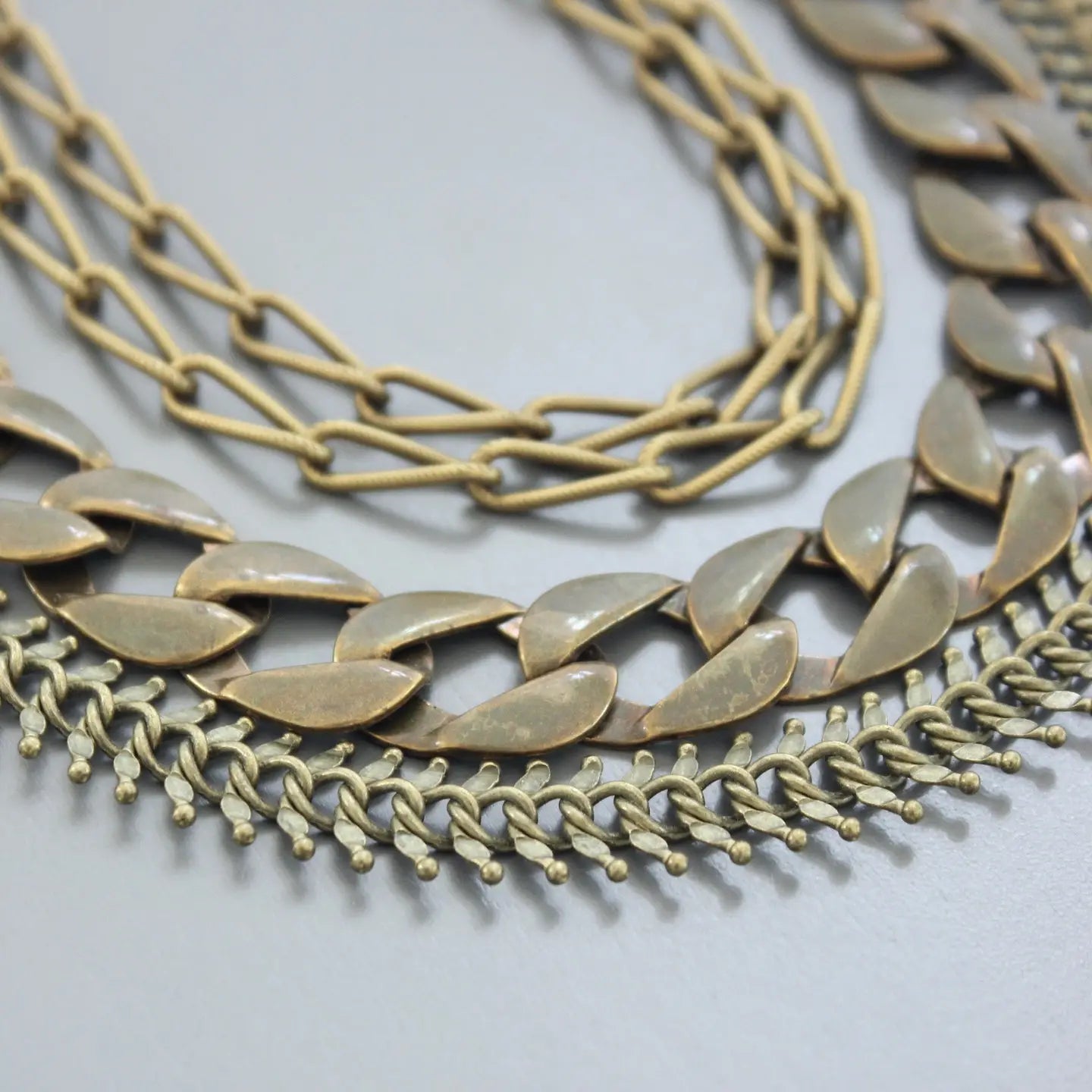 Multi Strand Chain Necklace