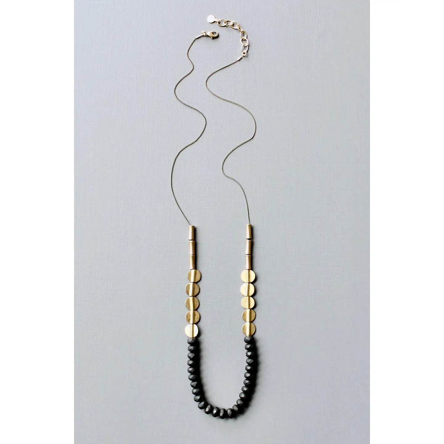 Black & Brass Necklace