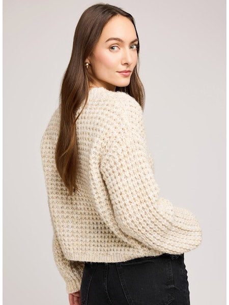 Willow V-Neck Sweater - Oat
