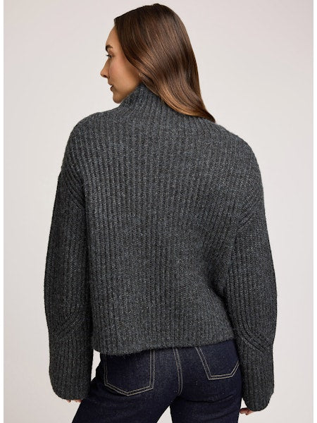 Marlow Turtleneck Sweater - Charcoal