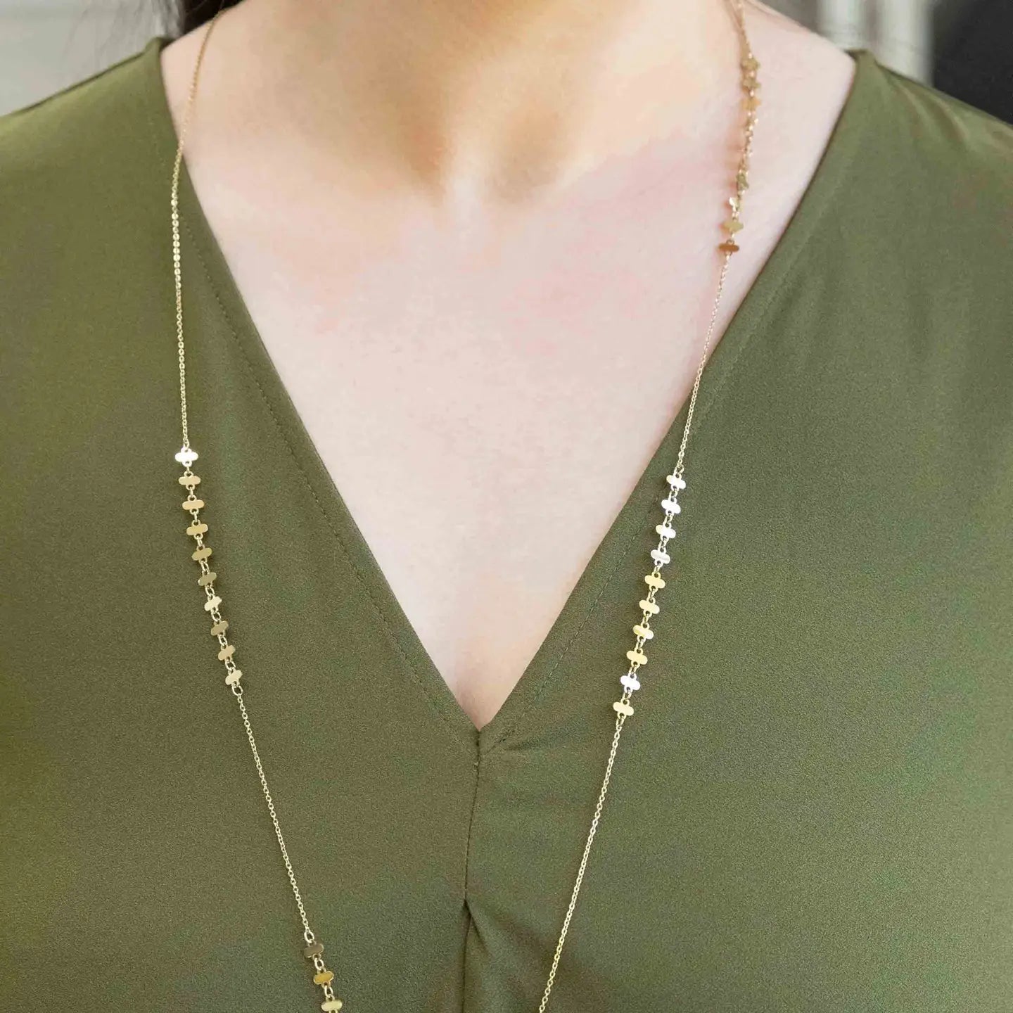 Rail Track Charm Necklace