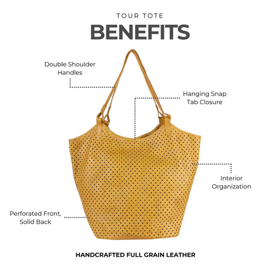 Tour Perforated Tote - Green