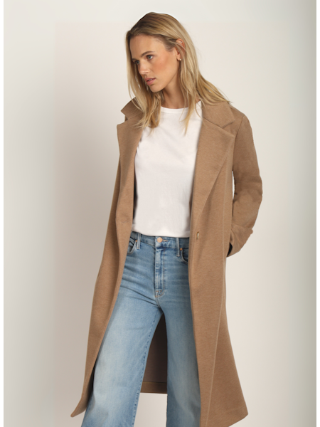 Rowan Coat with Pockets - Warm Brown