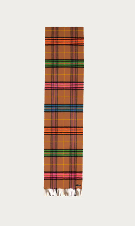 Cashmink Plaid Scarf - Camel